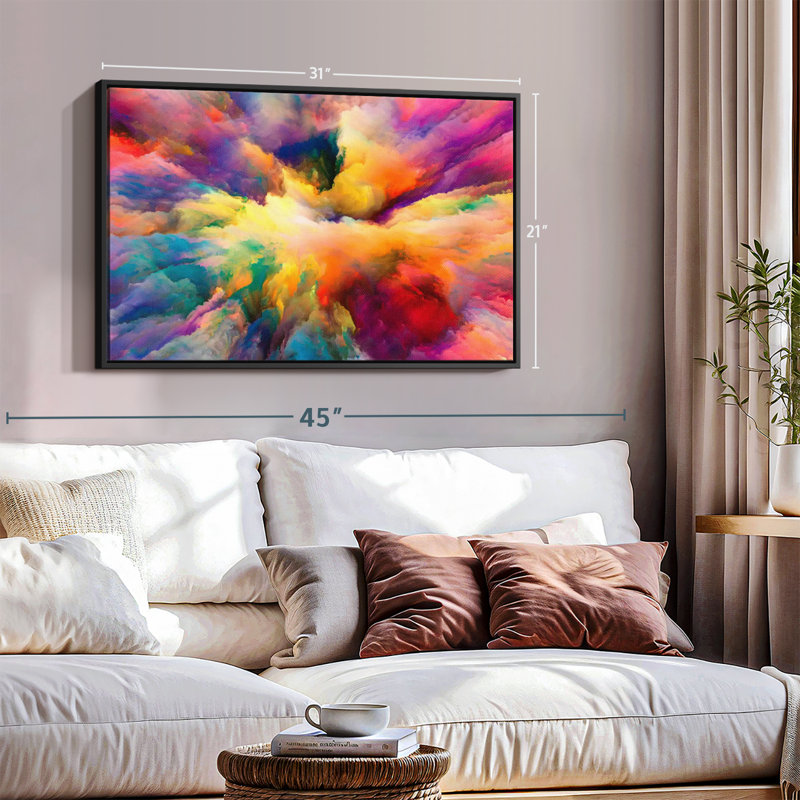 Impression sur toile abstraite Cloud Convergence