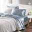 Drap 6 pièces Luxury Satin Blue