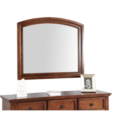 Charmant miroir traditionnel cerise