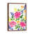 Classic Brown Wood Floater Framed