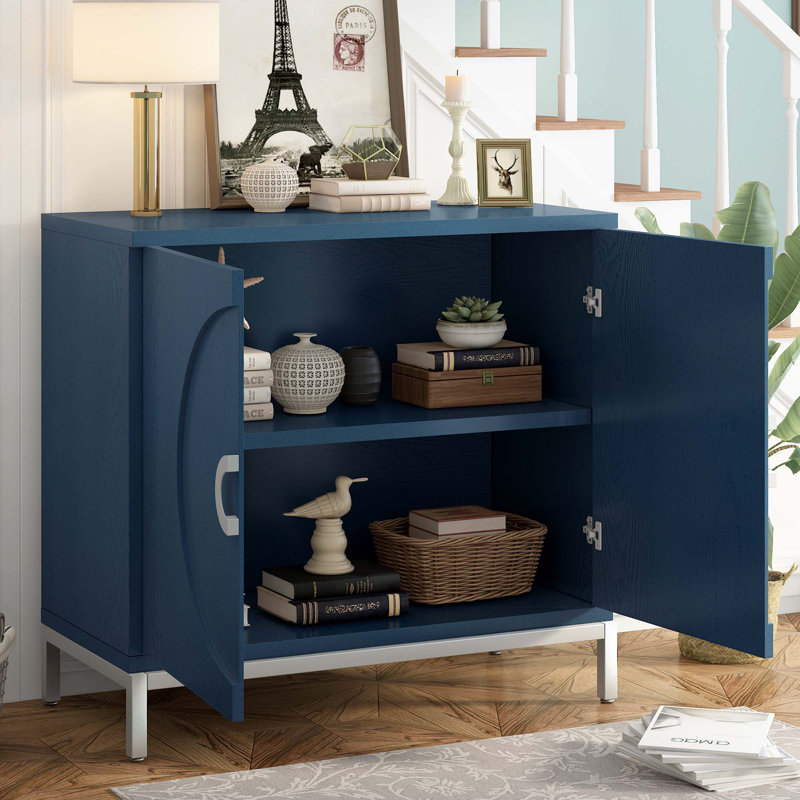 Armoire de rangement Marycatherine, Bleu marine