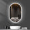 Miroir de salle de bain mural à DEL sans cadre avec éclairage antibuée et à intensité variable