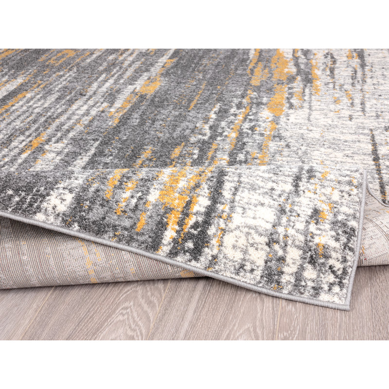 Winovich Abstract Indoor Rug, Square 6'7"
