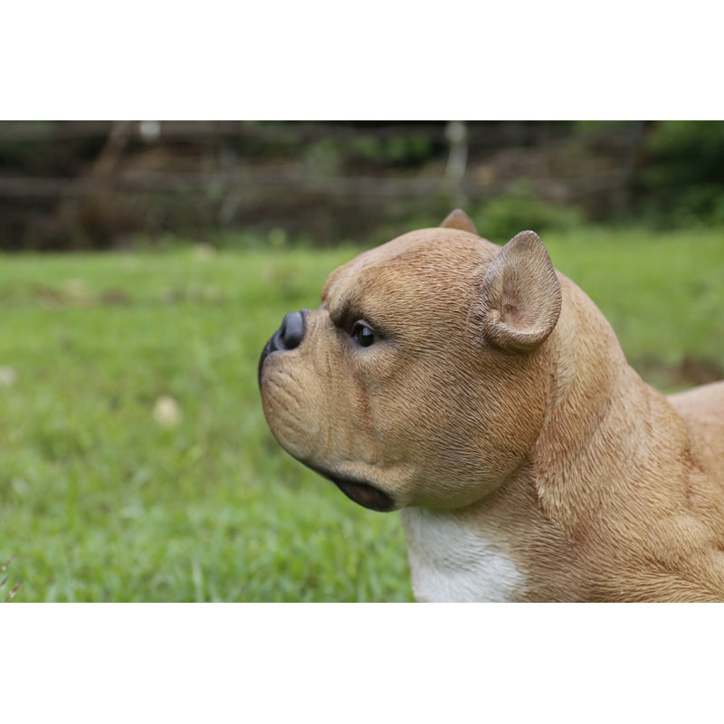 Statue de chien qui marche, Brun