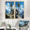 «Pine Tree Solitude Parmi», 2 pièces sur toile