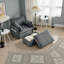Chaise longue rembourrée 55 po avec repose-pieds Corduroy Upholstery-771987510