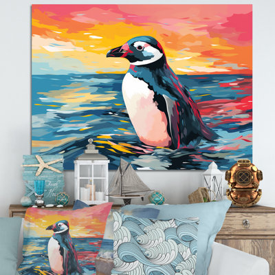 Charme de parade de pingouins Pop Art II - art mural pingouin