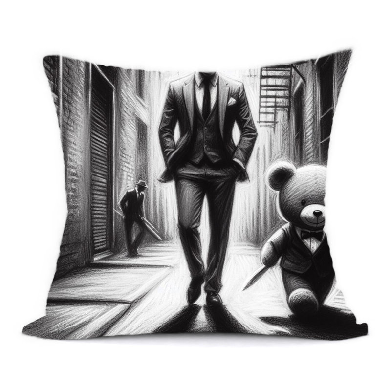 Abstract Reversible Throw Pillow