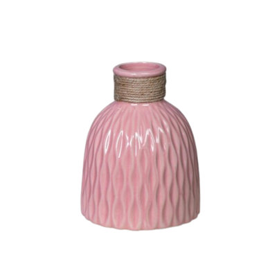 Vase en céramique rose