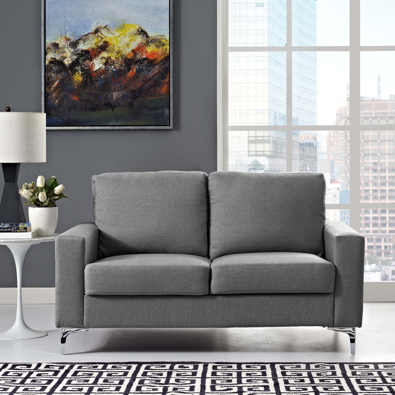Allure Upholstered Sofa by Modway, Gray