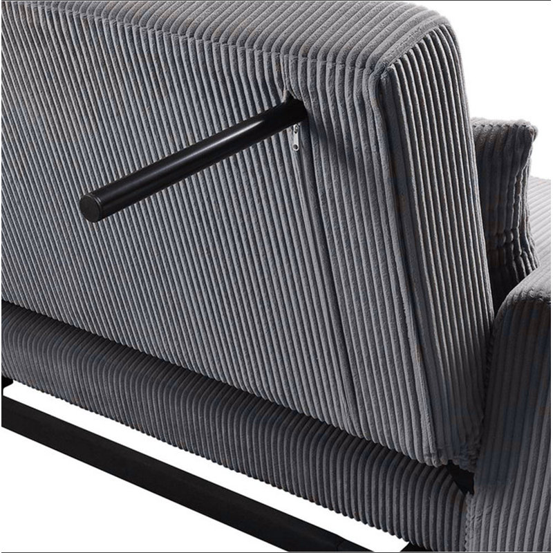 Causeuse convertible l 54 po Corduroy