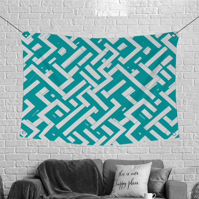 Tapisserie en microfibre, H 88 po x l 104 po