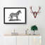 Zebra in Black & White by George Shaw - Picture Frame Drawing Print-55641218-55641220