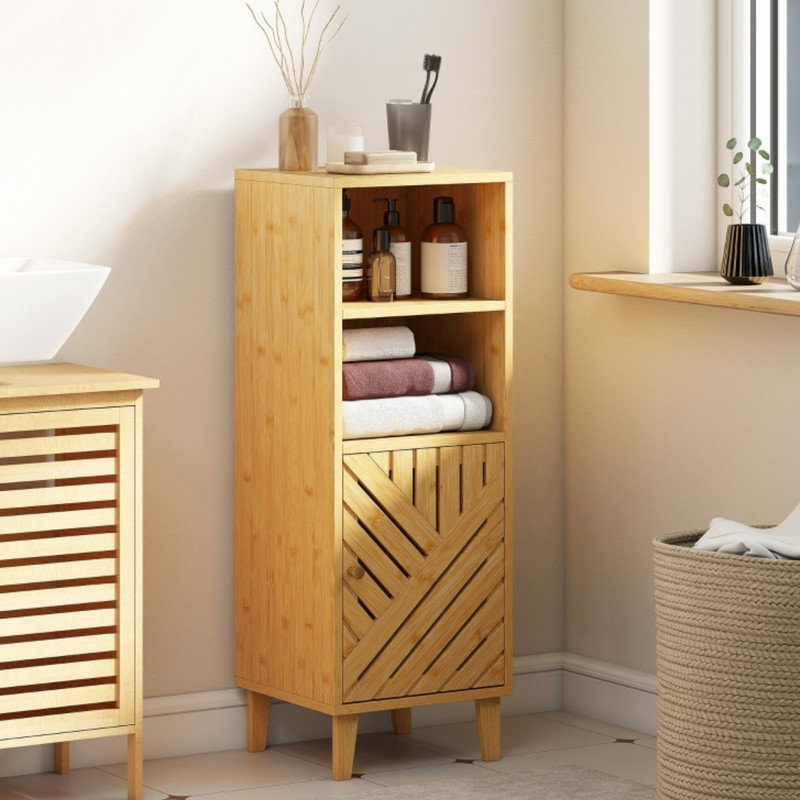 Bamboo Freestanding Bathroom Cabinet