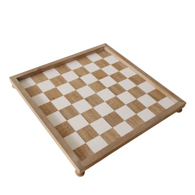 Jeu de dames en bois manufacturé pour 2 joueurs