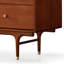 Armoire d'appoint en bois manufacturé brun rougeâtre