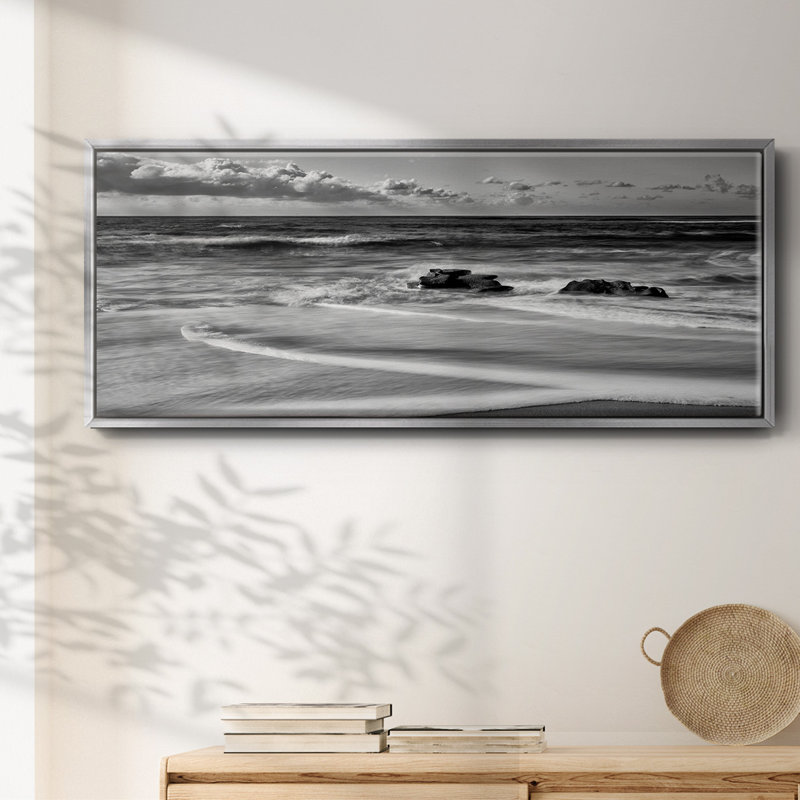 Whispering Sands Beach- Framed Canvas, 24" H x 60" W