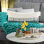 Housse de coussin décoratif contemporaine 100% coton à franges Color Block-597759240-603296687