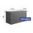 Biohort LeisureTime 120 52.75" L x 24.4" W x 27.9" H  Water Resistant Metal Galvanized Steel Deck Box with Lock and Soft Close Hydraulic Lift Dark Gray-109482210-109482202