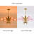 White Glass Post Modern Led Chandelier With Leaf Deco In Brass-2131464499
