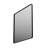 Black Aluminum Framed Rectangle Bathroom Mirror, Vanity Mirror With Tempered Glass-1080911697
