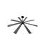 72 po Ventilateur de plafond 8 pales à double face noir et bois flottant avec télécommande DC, noir mat-488404698-487715745-487715751