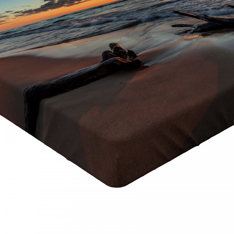 Drap-housse bois flottant, Drap-housse de taille simple