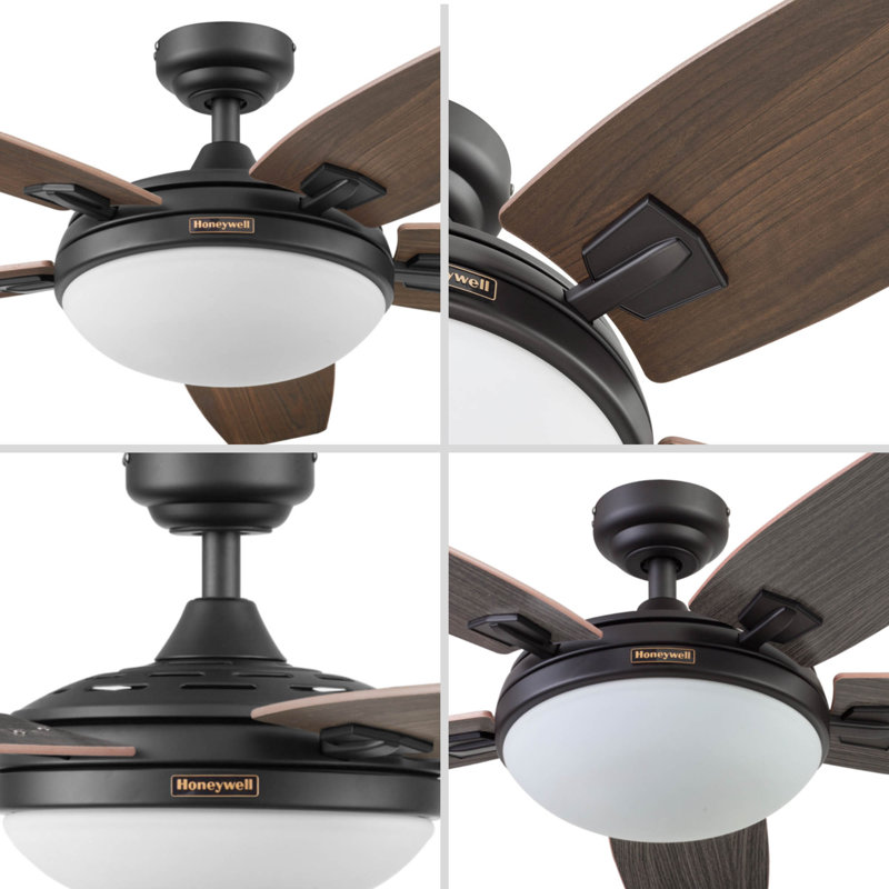 Carmel 48" Bowl Ceiling Fan Light Kit with Remote, Bronze