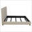 Copper Oatmeal Upholstered Eastern King Panel Bed