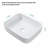 Myhomekeepers 15'' Ceramic Rectangular Bathroom Sink