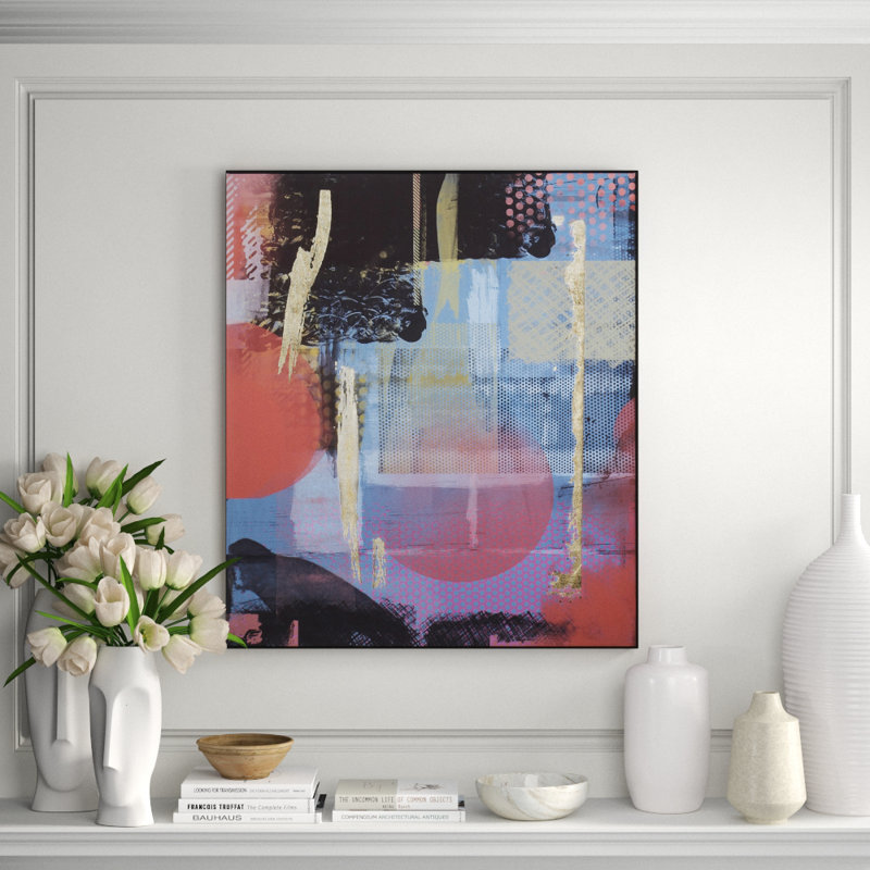 Red Dust Abstract Print