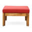 Canapé modulaire d'extérieur rouge en bois