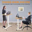 Bureau mobile pour ordinateur portable CLATINA, pupitre réglable à hauteur réglable avec roulettes verrouillables, table de travail réglable avec tiroir, table de travail sur chariot pour salle de classe de bureau à domicile, beige