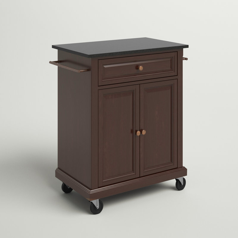 Hedon Kitchen Cart, Vintage Mahogany