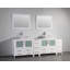  Ensemble de meuble-lavabo double encadré 96 "avec miroir-27042782