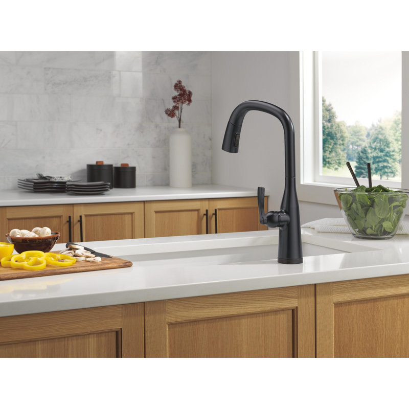Touch2O Kitchen Faucet with Touchless Technology, Matte Black