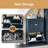 Shoe Cabinet Narrow Entryway Shoe Storage Cabinet with 2 Flip Drawers,Hidden Slim Shoe Organizer for Hallway,Living Room,Blue,21.3"W x 9.1"D x 32.3"H-714169051-731675833