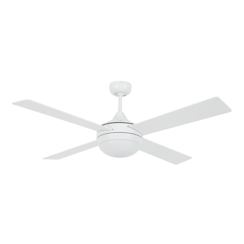 Bingaman 132cm Ceiling Fan with LED Lights, White