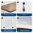 Multi-Function Mini Fridge Cabinet with Charging Station