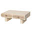 Table basse à bord arrondi avec tiroir en bois à motif floral, table basse de salon, bureau