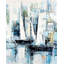 Bateaux de style industriel - reproduction encadrée bleu côtier pour la décoration-302562787-302562784