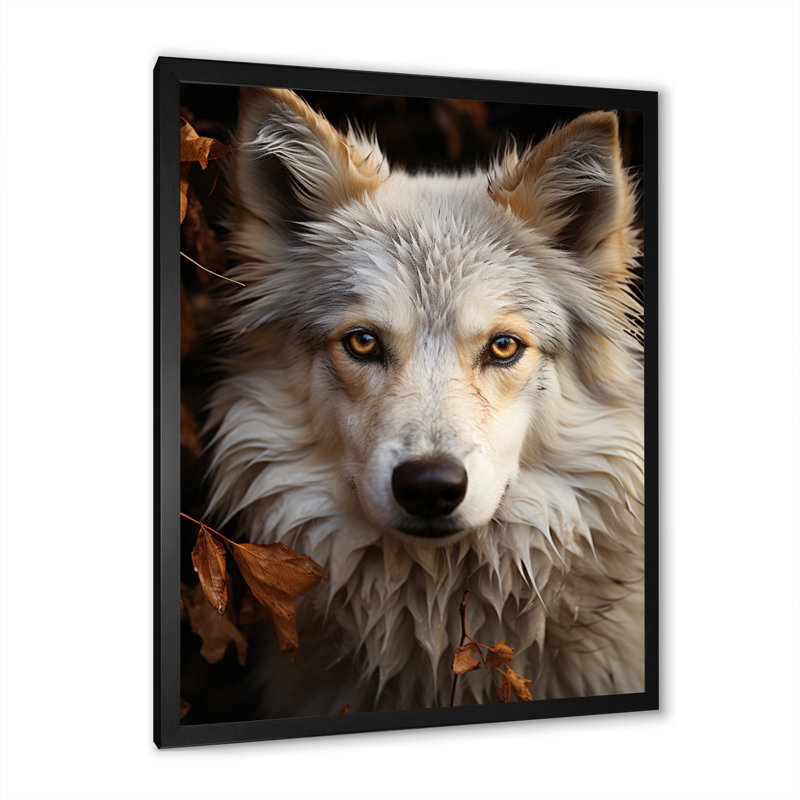 Terecia Wolf Selfy - impression, Cadre photo noir, H 20 po x l 12 po x P 1 po
