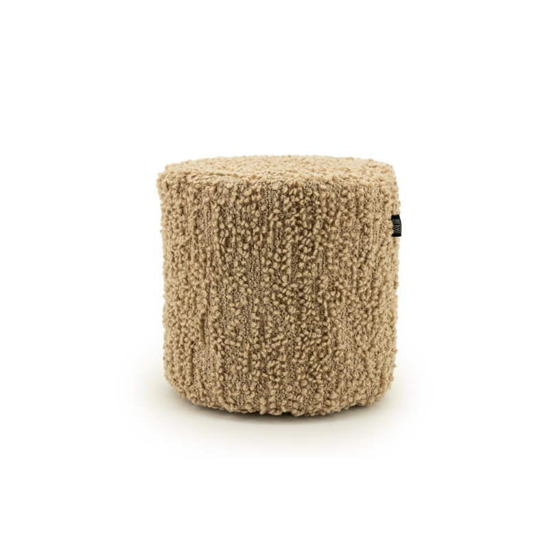 Accent Stool Upholstered Accent Stool, Taupe