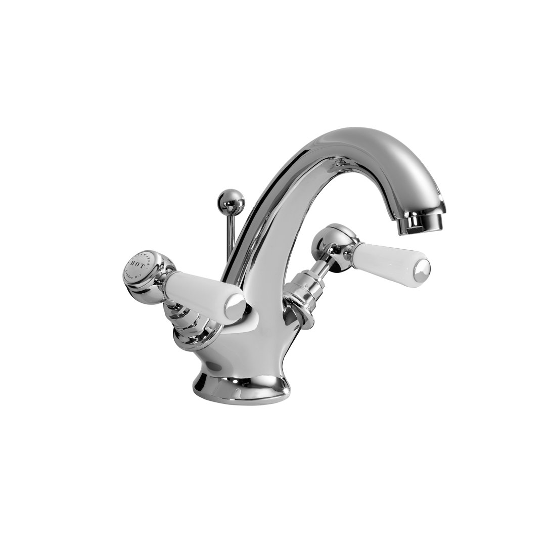 Solid Brass Mono Basin Mixer with Waste
