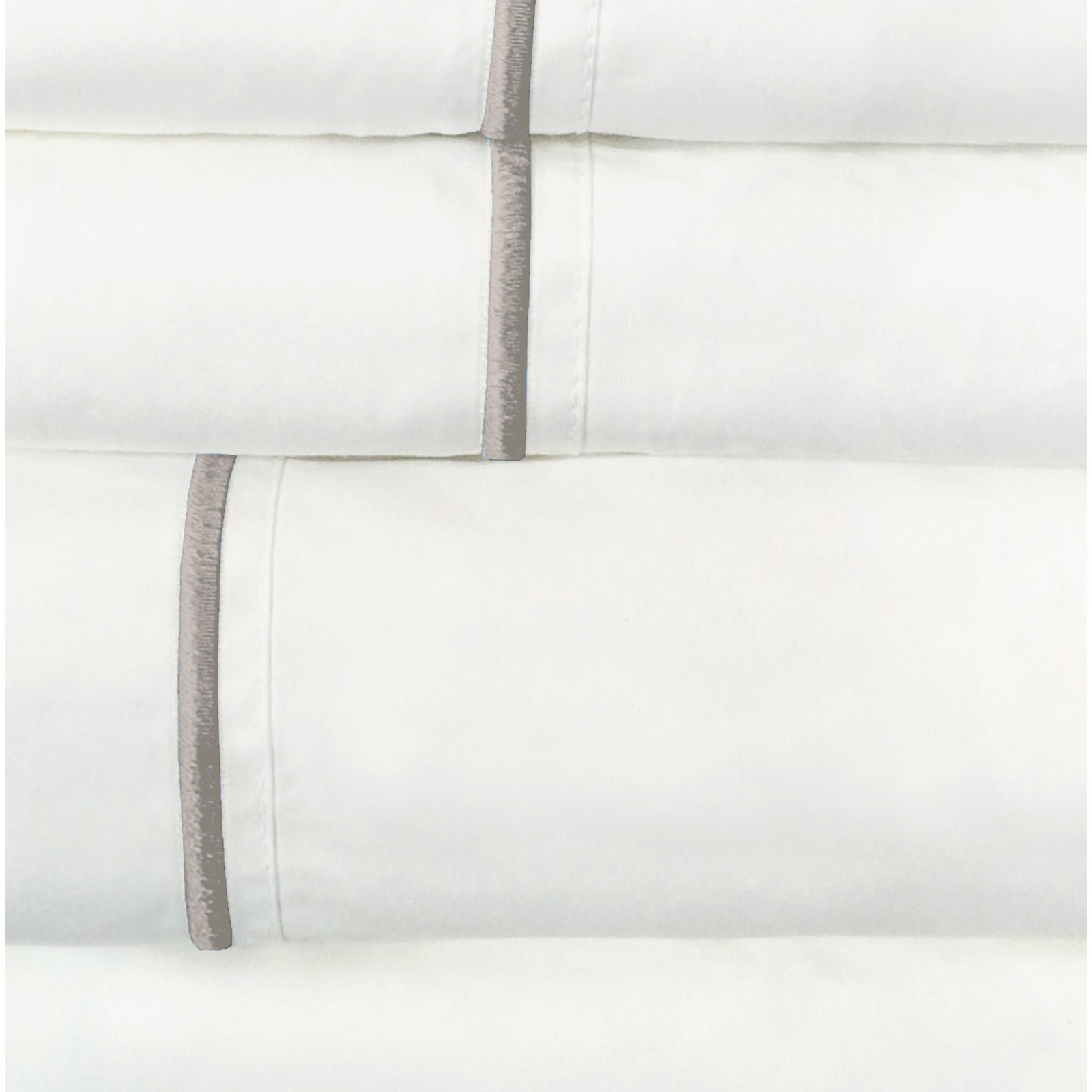 Benin Cotton Sheet Set, Queen, Gray