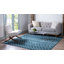 Tapis contemporain Aemtenan couleur océan-893720747