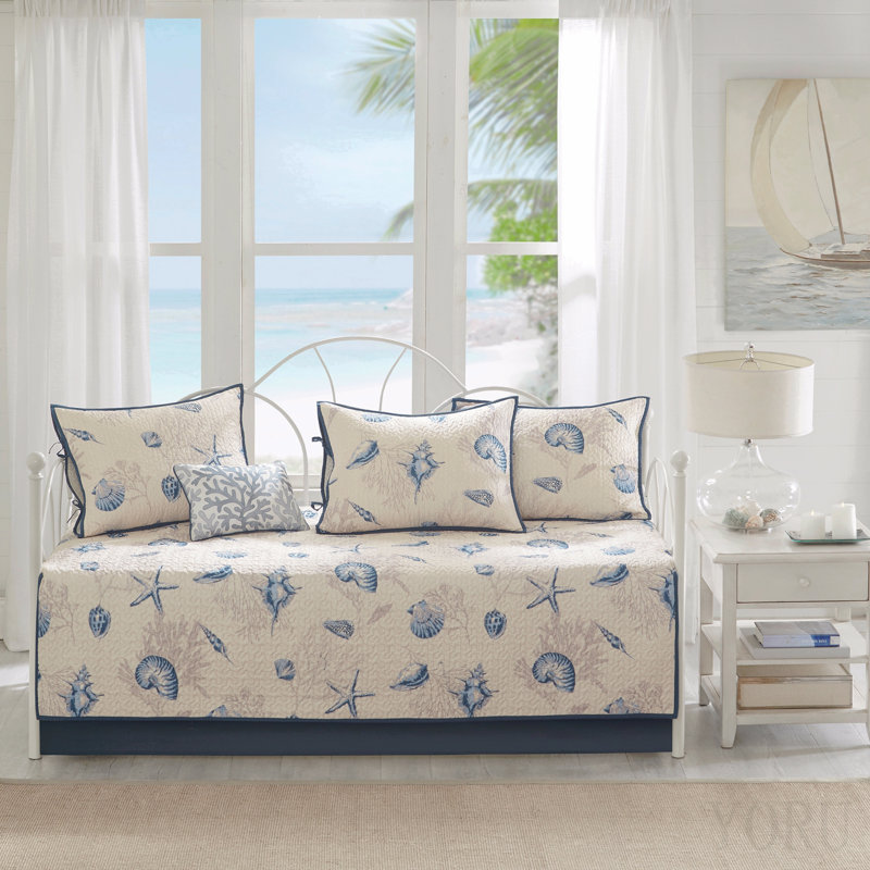 Ensemble de lit de jour réversible en microfibre 6 pièces