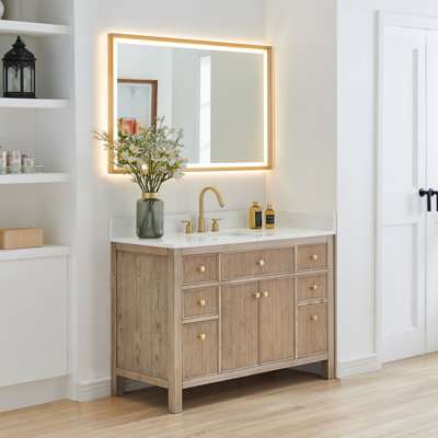 Meuble-lavabo simple 48 po avec miroir Lala