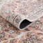 Tapis oriental rectangulaire en polyester tissé à la machine en brun-859797150