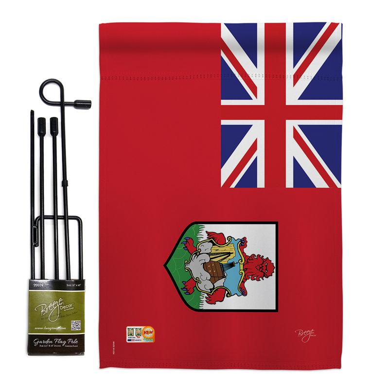 Ensemble drapeau 2 côtés 1 pi 7 po x 1 pi 1 po bermudes